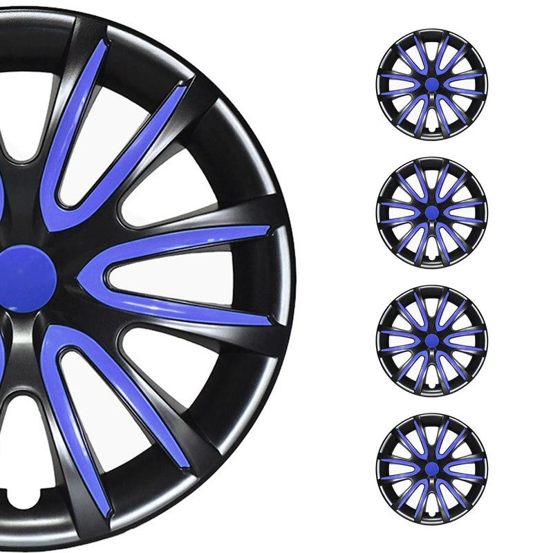 16" Wheel Covers Hubcaps for Toyota Camry Black Dark Blue Gloss - OMAC USA