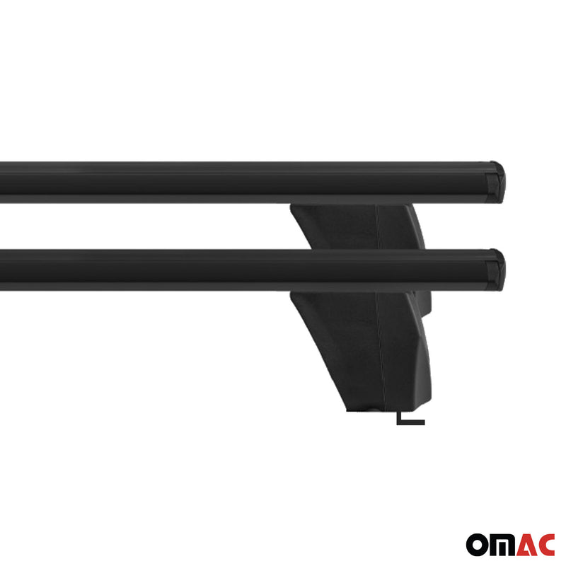 2007-2012 Mazda CX-7 Roof Rack Cross Bars Black