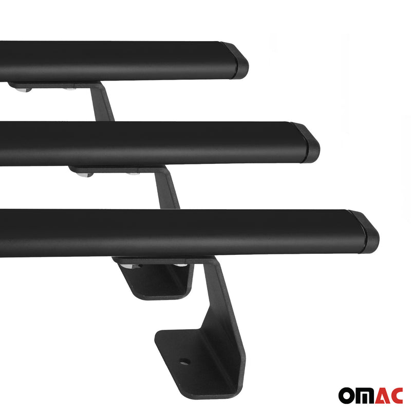 2016-2023 Mercedes Metris Fix Points Roof Racks Cross Bar Black 3 Pcs