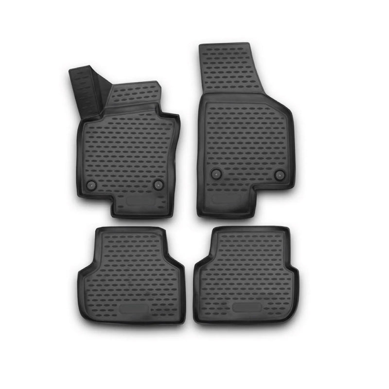 2011-2018 VW Jetta A6 Floor Mats Liners Full Set All Weather Black