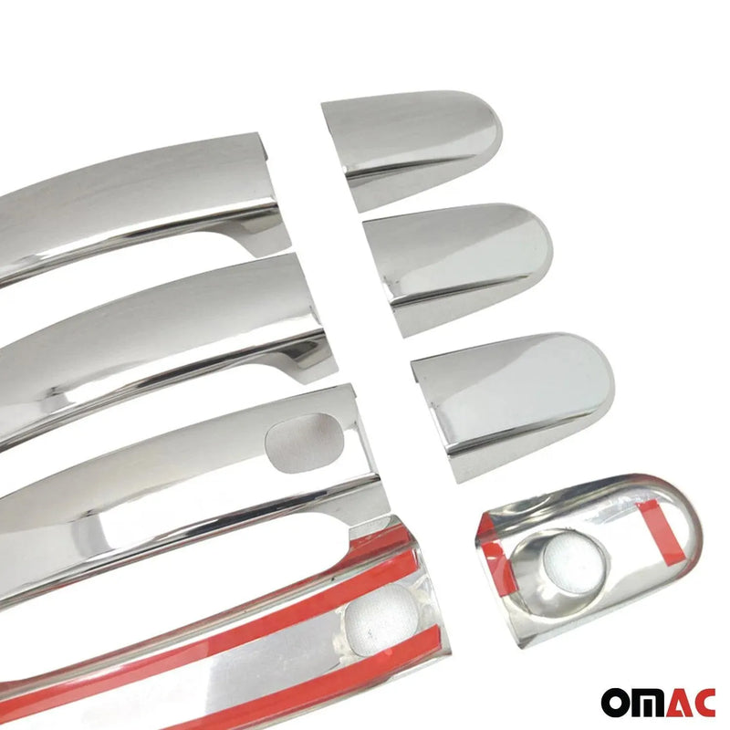 Car Door Handle Cover Protector for Mazda Tribute 2008-2011 Steel Chrome 8 Pcs - OMAC USA