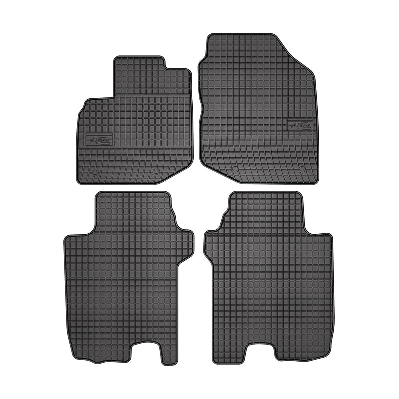 2009-2013 Honda Fit Floor Mats Liners Full Set All Weather Rubber Black