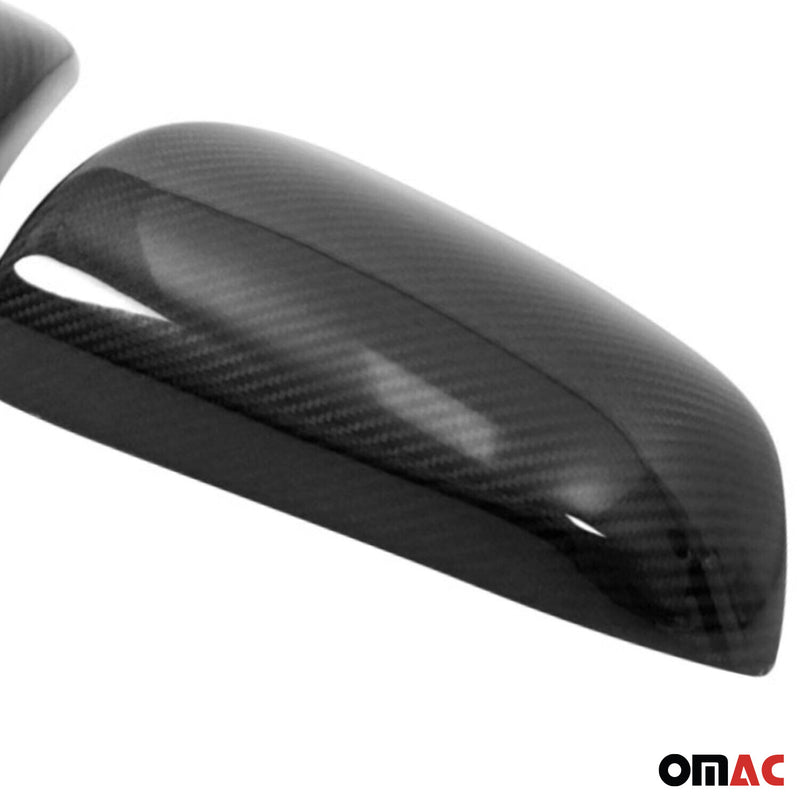 2013-2017 Audi A5 Side Mirror Cover Caps Carbon Fiber Black 2 Pcs