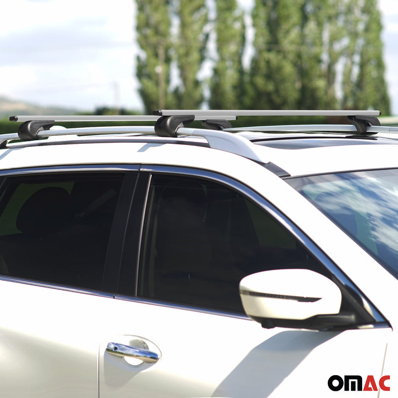 Roof Racks Cross Bars Luggage Carrier Durable for Mercury Mariner 2008-2011 Gray