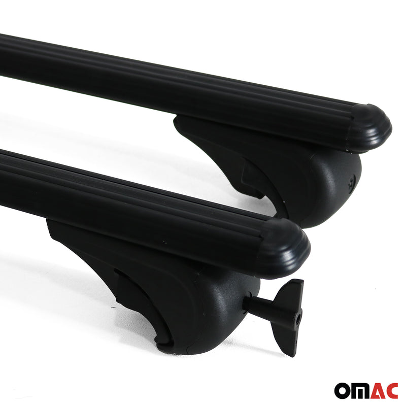 2022-2024 Ford Ranger II Trunk Bed Carrier Roof Racks Alu Black 2 Pcs