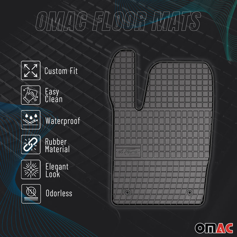 2006-2010 Mazda 5 Floor Mats Liners Full Set All Weather Rubber Black 3rd Row