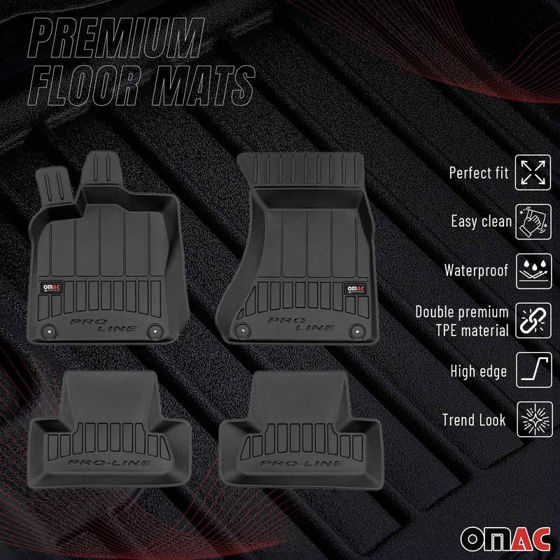 2009-2017 Audi Q5 SQ5 Premium Floor Mats Liners Full Set All Weather Heavy Duty