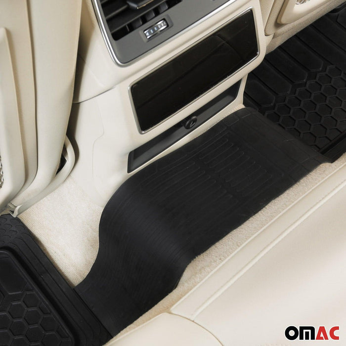 Trimmable Floor Mats Liner All Weather for Mitsubishi Outlander Black 5Pcs - OMAC USA