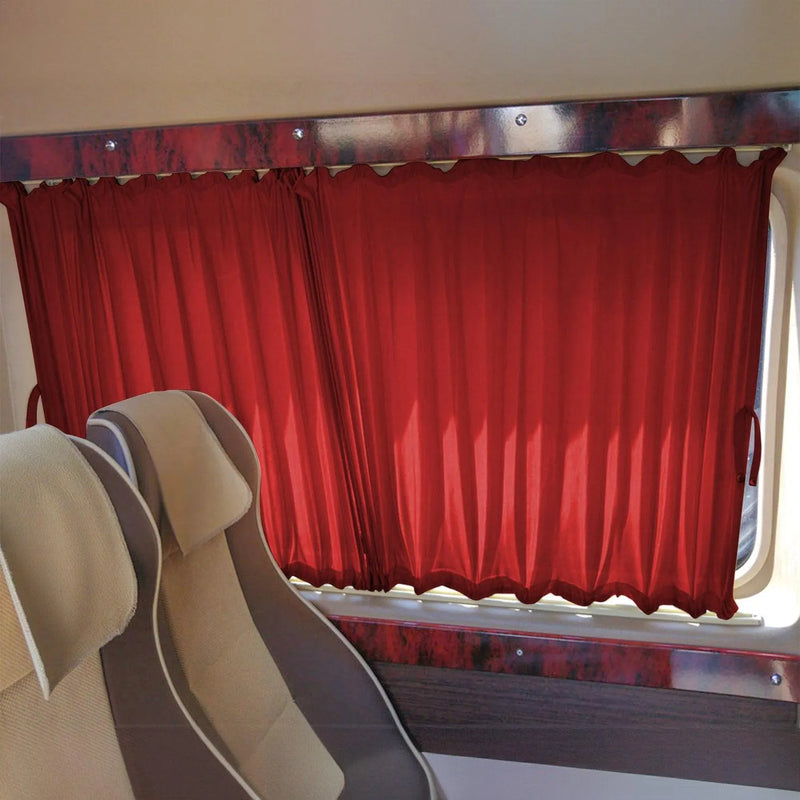 2006-2018 Mercedes Sprinter W906 MWB Window Curtain Double Sliding Red