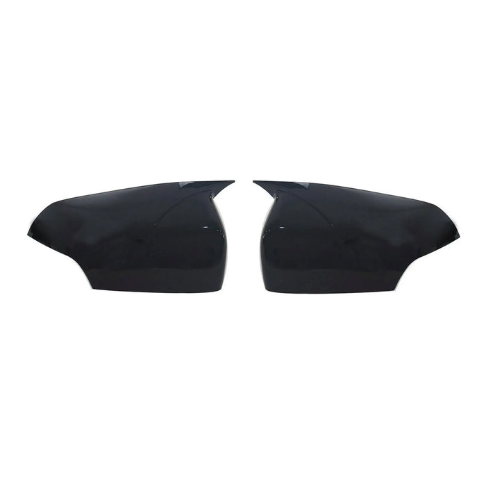 Side Mirror Cover Caps Fits Ford Ranger T6 2015-2023 Piano Black 2 Pcs