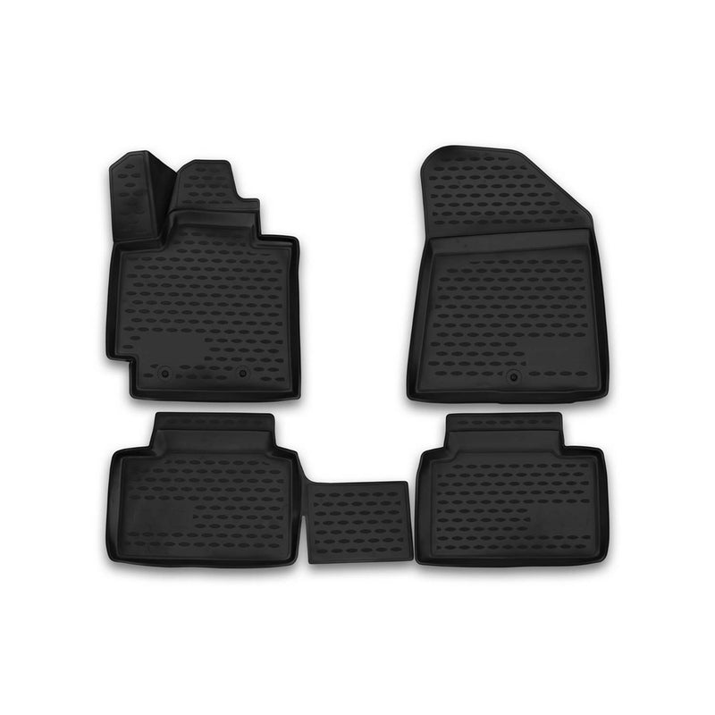 2015-2019 Kia Soul EV Floor Mats Liners Full Set All Weather Black