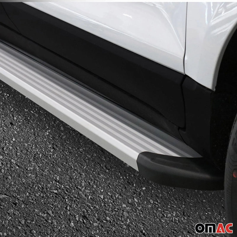 2005-2010 Jeep Commander XK 2004-2011 / Grand Cherokee WK Running Boards Side Steps Silver