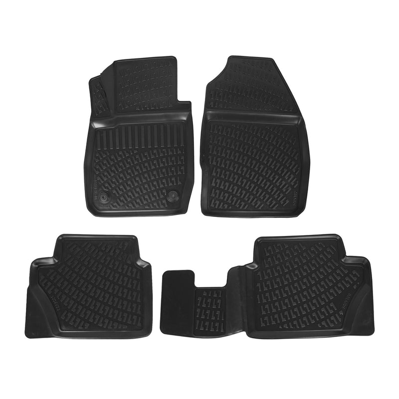 2017-2019 Ford Fiesta Floor Mats Liners Full Set All Weather Black