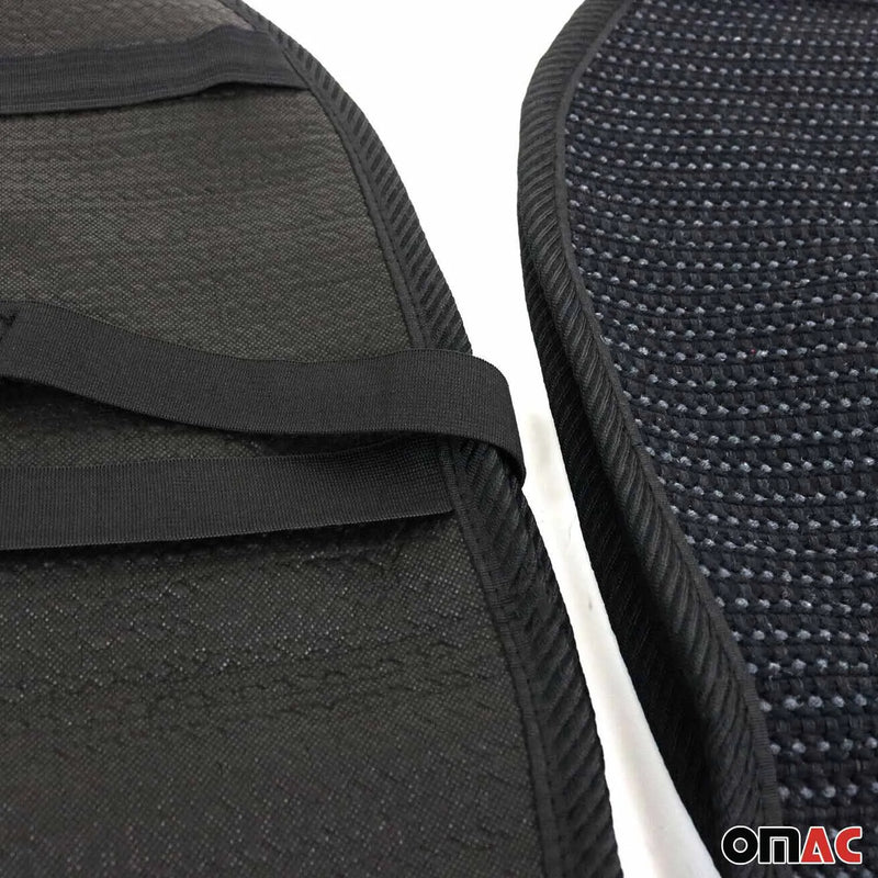 RAM Antiperspirant Front Seat Cover Pads Black Grey 2 Pcs