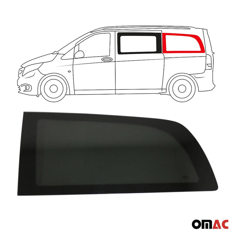 2016-2024 Mercedes Metris Window Glass Fit Kit Left Side Rear Black L3 Long