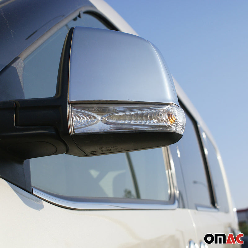 2015-2022 RAM ProMaster City Side Mirror Cover Caps Chrome Silver 2 Pcs