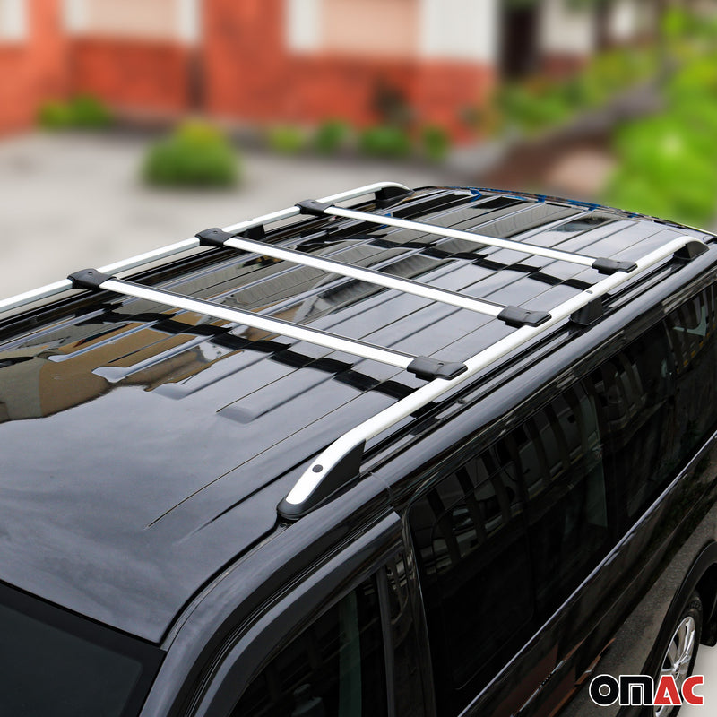 2010-2015 VW T5 Transporter Roof Rack Cross Bars 3Pcs Silver