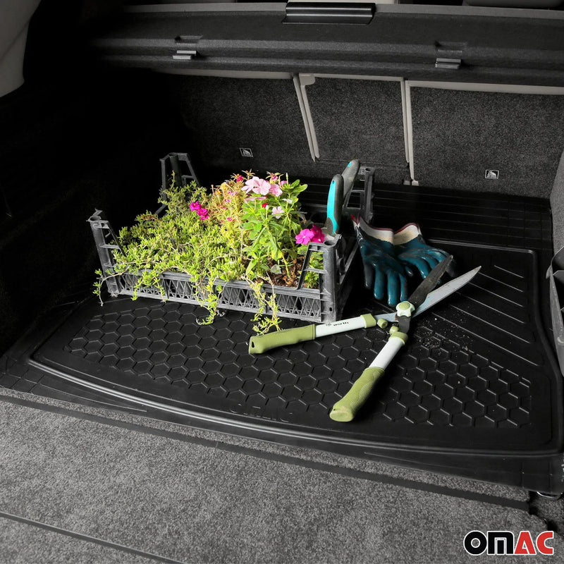 2015-2024 Audi Q3 Semi-Custom fit Cargo Mat Liner Waterproof Rubber Black 1Pc