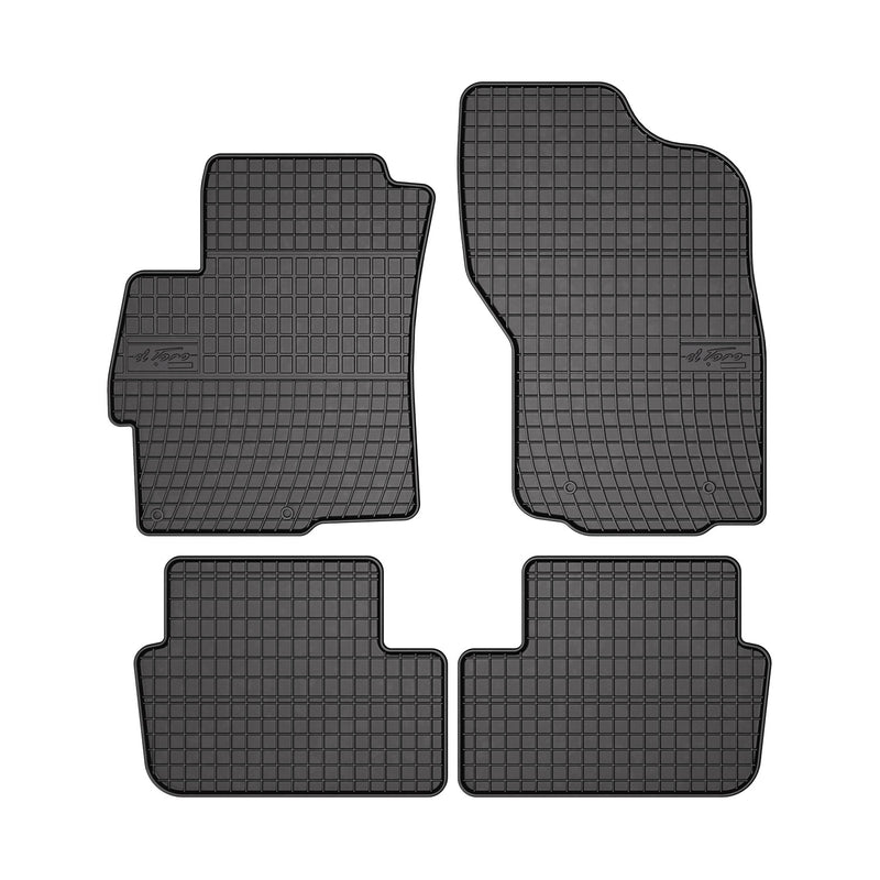 2008-2017 Mitsubishi Lancer Floor Mats Liners Full Set All Weather Rubber Black