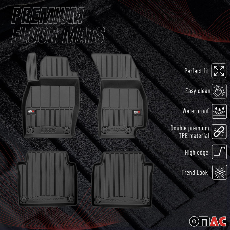 2019-2024 Audi A8 S8 Long Premium Floor Mats Liners Full Set All Weather Heavy Duty