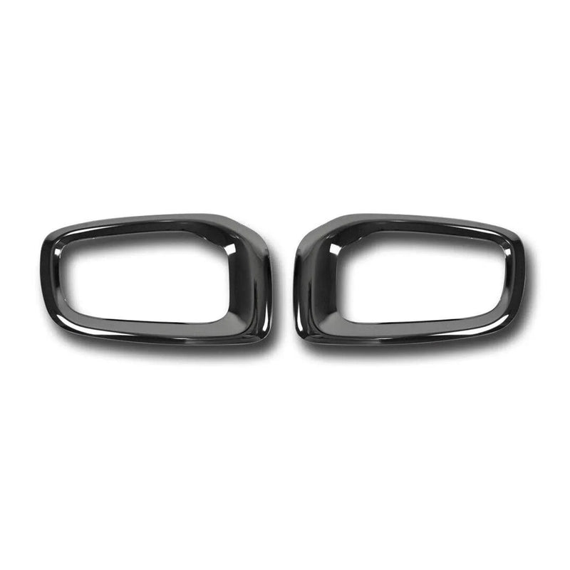 Fog Light Lamp Bezel Cover for Jeep Renegade 2015-2018 Steel Dark 2 Pcs - OMAC USA