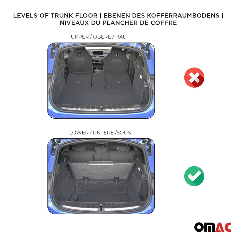 2014-2020 Fiat 500L Trekking Premium Cargo Liner Trunk Mat All Weather Heavy Duty Bottom Trunk