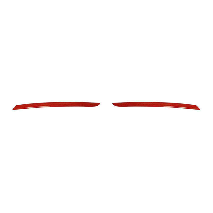 Front Bumper Grill Trim Molding for Renault Clio 2012-2016 Red 2 Pcs