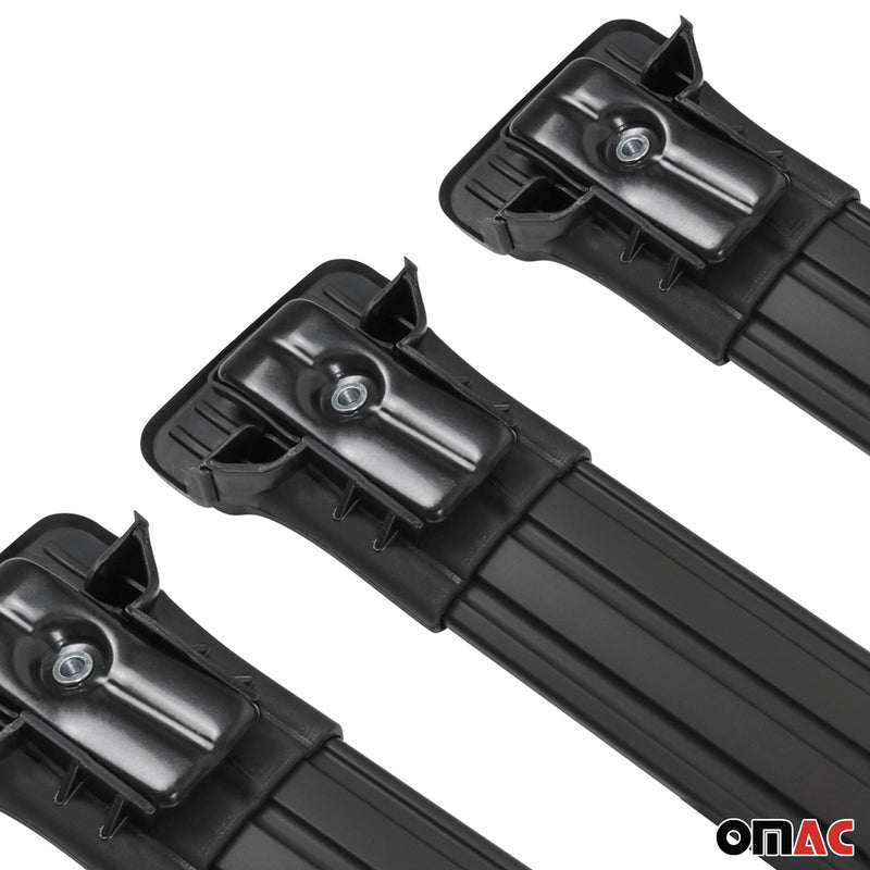 2015-2024 Ford Transit Roof Rack Cross Bars 3Pcs Black