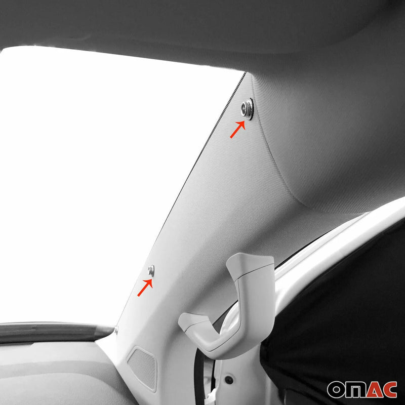 2014-2024 RAM ProMaster Magnetic Window Curtains UV Protection Black 3Pcs