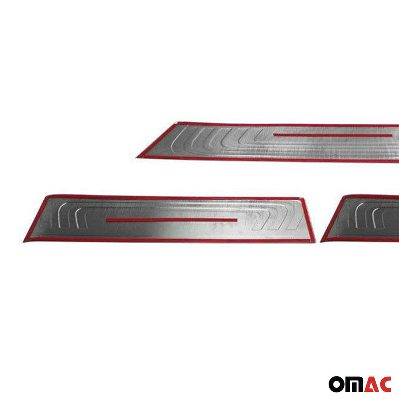 2016-2024 Mercedes Metris Door Sill Scuff Plate Scratch Protector Steel 3Pcs