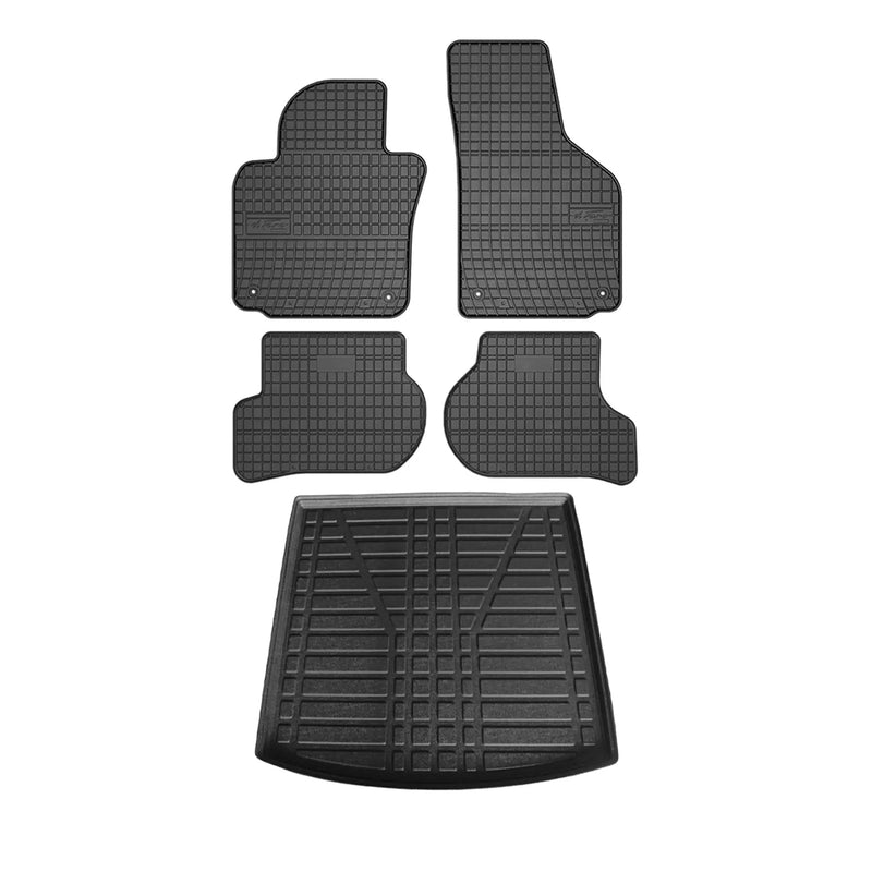 2003-2008 VW Golf Floor Mats & Cargo Liner Full Set All Weather Black