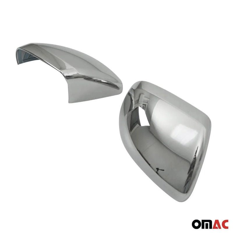 Side Mirror Cover Caps fits Mercedes Metris 2016-2024 ABS Chrome Silver 2Pcs - OMAC USA