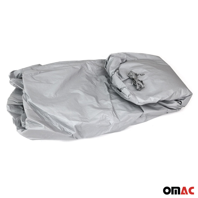 Full 13,6FT Car Protective Cover All Weather Outdoor Rain Dust Hatchback Grey