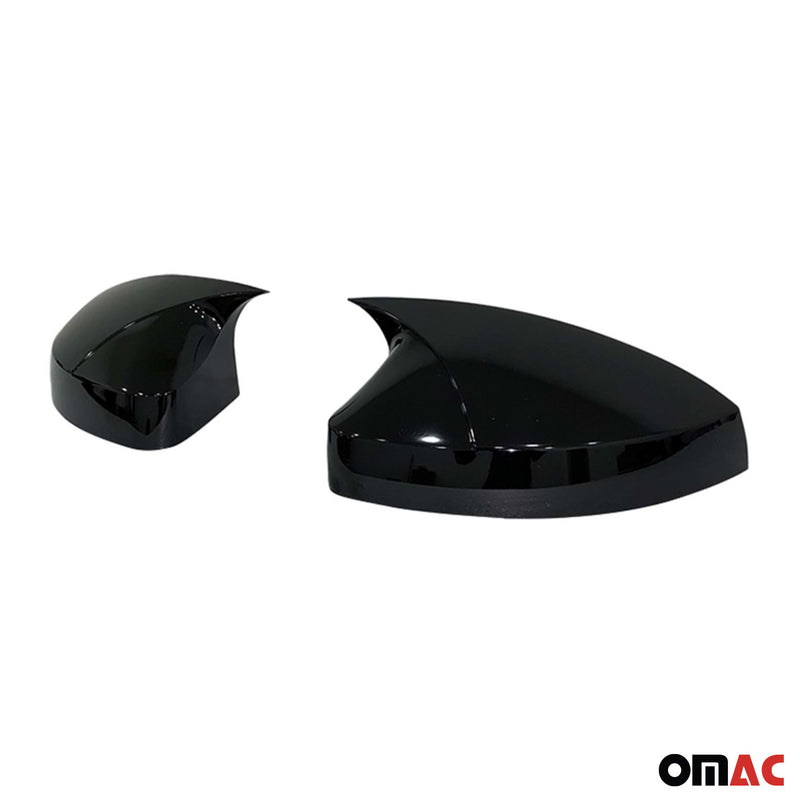 Side Mirror Cover Caps Fits Audi A3 S3 2008-2016 Piano Black 2 Pcs