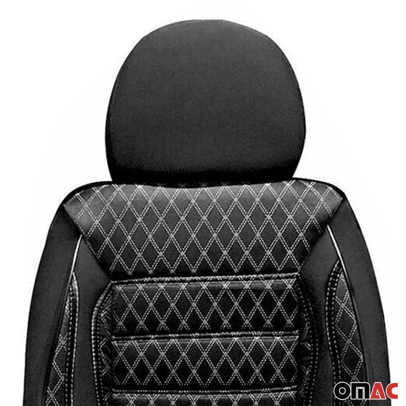 Car Front Seat Cover Cushion Breathable Protection Non Slip Black