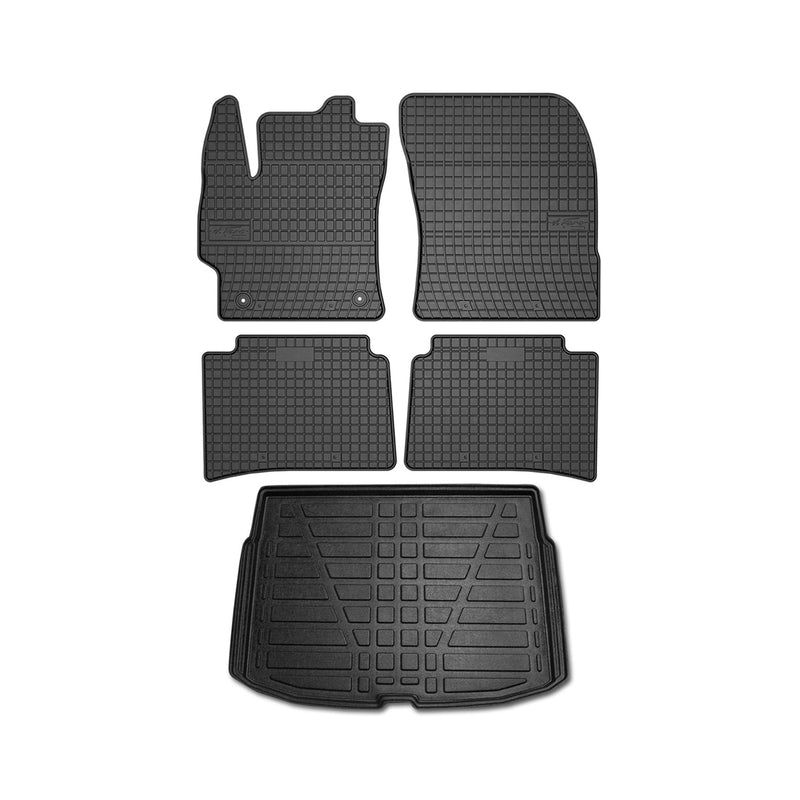 2020-2024 Toyota Corolla Floor Mats & Cargo Liner Full Set All Weather Black