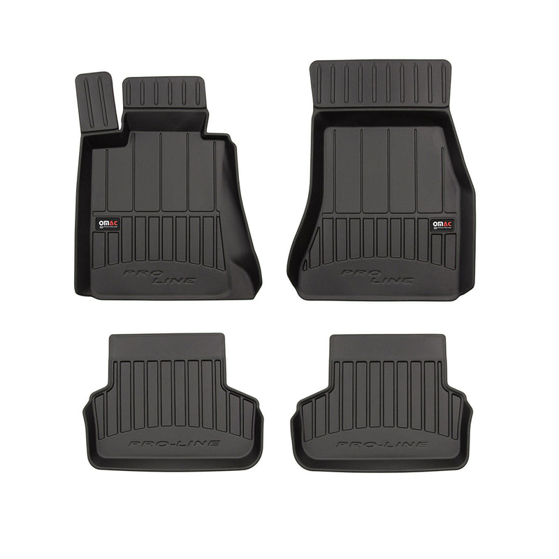 2017-2023 BMW 5 Series G30 G31 Sedan Touring Premium Floor Mats Liners Full Set All Weather Heavy Duty Black