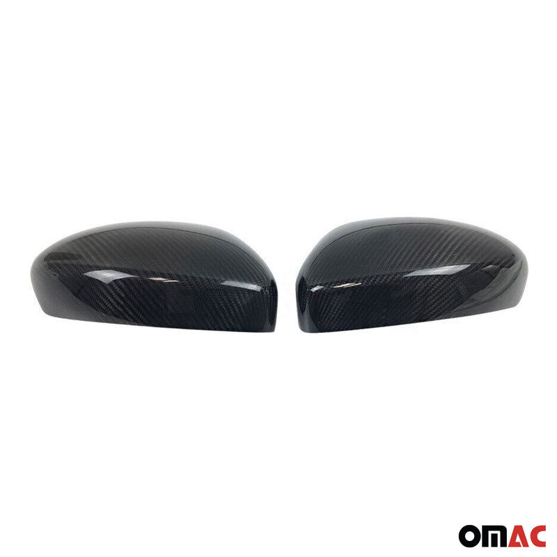 2016-2023 Mazda MX-5 Miata Side Mirror Cover Caps Carbon Fiber Black 2 Pcs