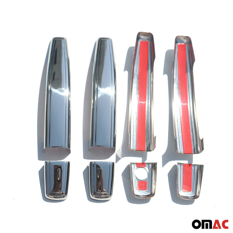 2007-2015 Chevrolet Aveo Camaro Cruze Malibu Sonic Car Door Handle Cover Protector Steel Chrome 8 Pcs