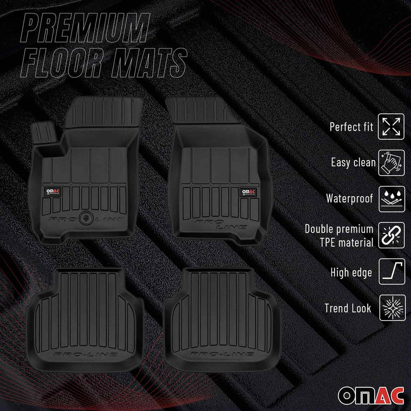 2009-2020 Dodge Journey Premium Floor Mats Liners Full Set All Weather Heavy Duty