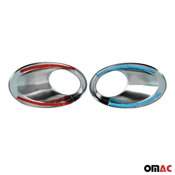 Fog Light Lamp Bezel Cover for Toyota Corolla 2014-2019 Wagon Silver 2 Pcs