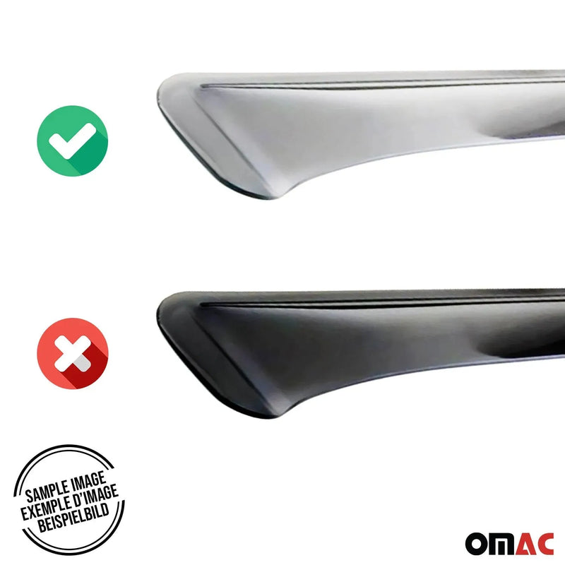 2000-2006 BMW 3 Series E46 Touring Window Visor Vent Rain Deflector 2Pcs Smoke