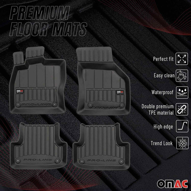 2015-2020 Audi A3 8V Sportback Sedan Premium Floor Mats Liners Full Set All Weather Heavy Duty