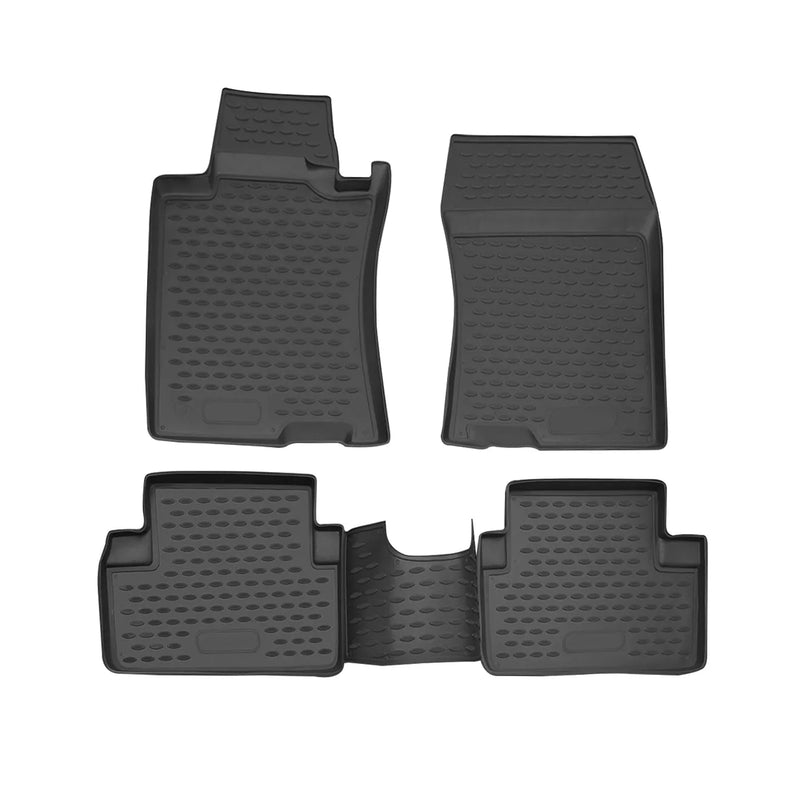 2003-2007 Honda Accord Sedan Floor Mats Liners Full Set All Weather Black