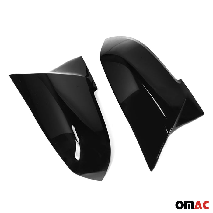 Side Mirror Cover Caps fits BMW 1 2 3 4 X1 M2 i3 F20 F22 F30 Gloss Black