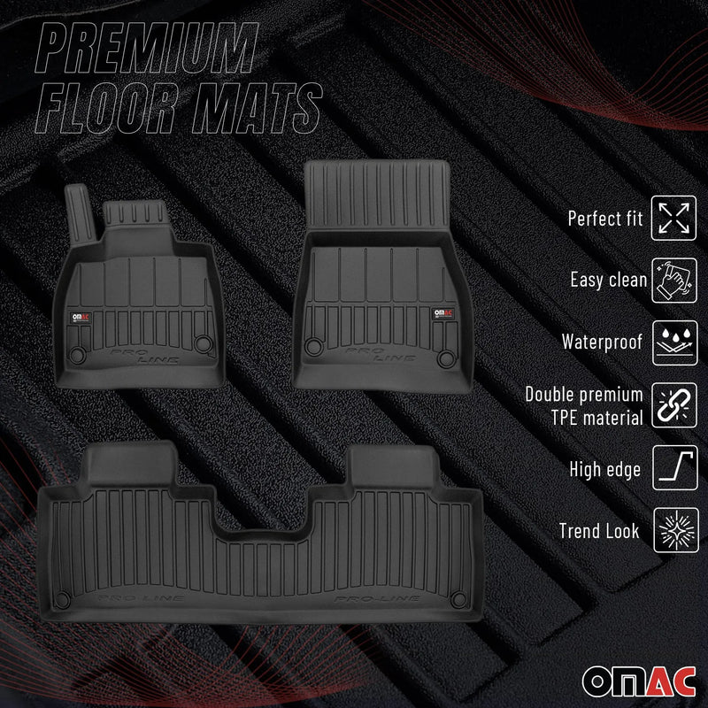 2022-2024 Mercedes EQS V297 Premium Floor Mats Liners Full Set All Weather Heavy Duty