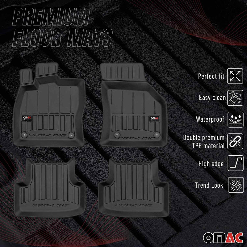 2014-2024 VW Golf MK7 Alltrack GTI Premium Floor Mat Liners Full Set All Weather