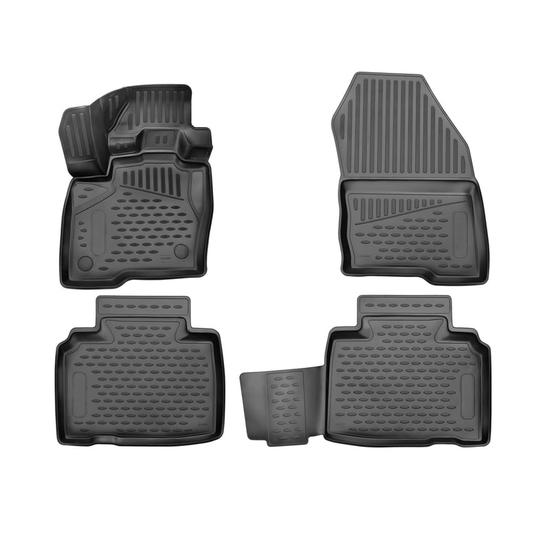 2015-2019 Ford Edge Floor Mats Liners Full Set All Weather Black