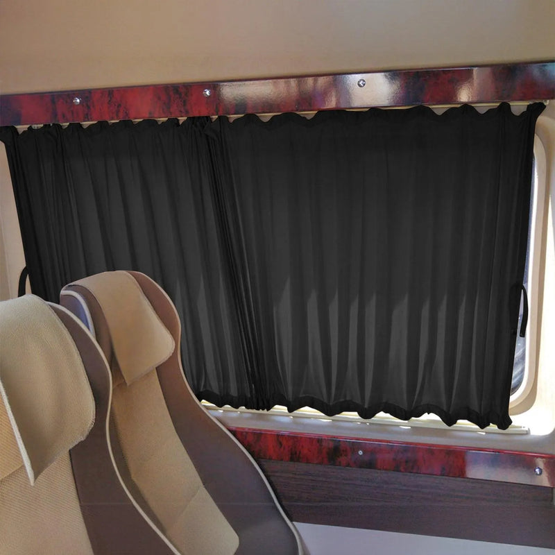 2006-2018 Mercedes Sprinter W906 SWB Window Curtain Double Sliding Black