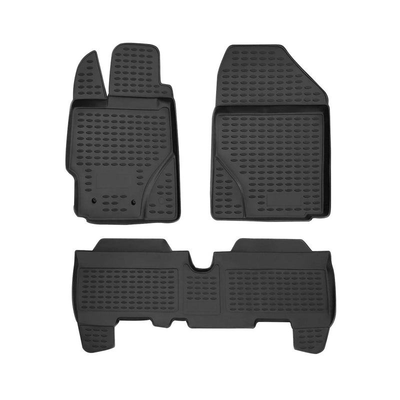 2008-2014 Scion xD Floor Mats Liners Full Set All Weather Black